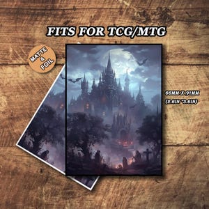 MTG-hoezen mat, MTG-kaarthoezen, Vampire Castle-kaarthoezen, topkwaliteit en gedetailleerde magische kaarthoezen, kunstkaarthoezen