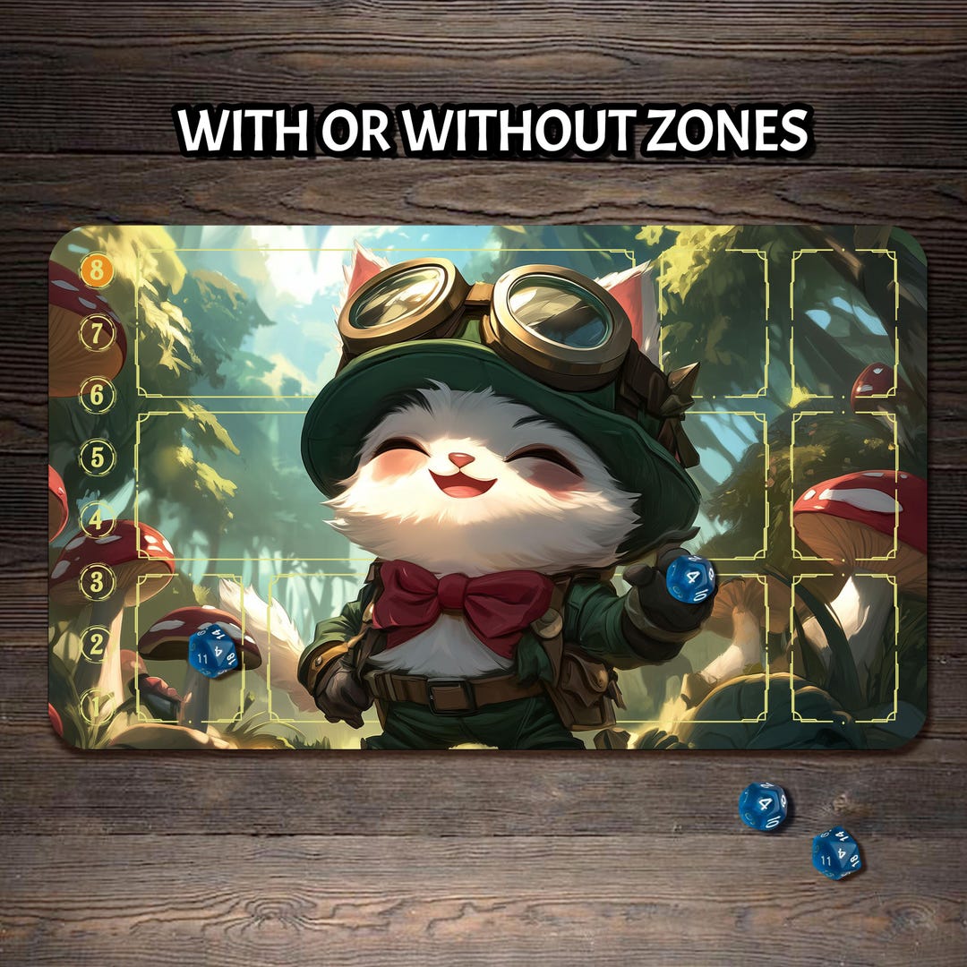 Riftbound Playmat Teemo - Trading Card Game Mat - 24