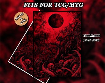 Fundas para cartas MTG - Funda para cartas de Call of Death, metalizada o mate, regalo para jugadores