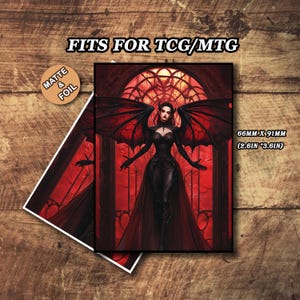 Mtg Sleeves Matte, Mtg Card Sleeves, Night Vampire Theme Card Sleeve, Custom Card Sleeves, Magic Card Sleeve, Gifts for Gamers