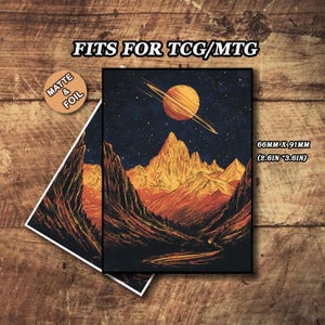 Mtg Card Sleeves, Mtg Sleeves Matte, Stellar Odyssey Card Sleeves, Top Quality and Detailed Magic Card Sleeve, Art Card Sleeves