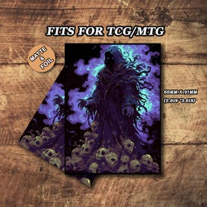 Matte MTG-kaartenhoezen, Pixel Art Skull-kaarthoezen, hoogwaardige en gedetailleerde MTG-kaarten, magische kaarthoezen
