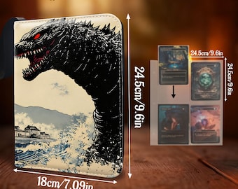 Godzilla Inspiration Trading Card Binder, 4/9 Pocket, PU Leather