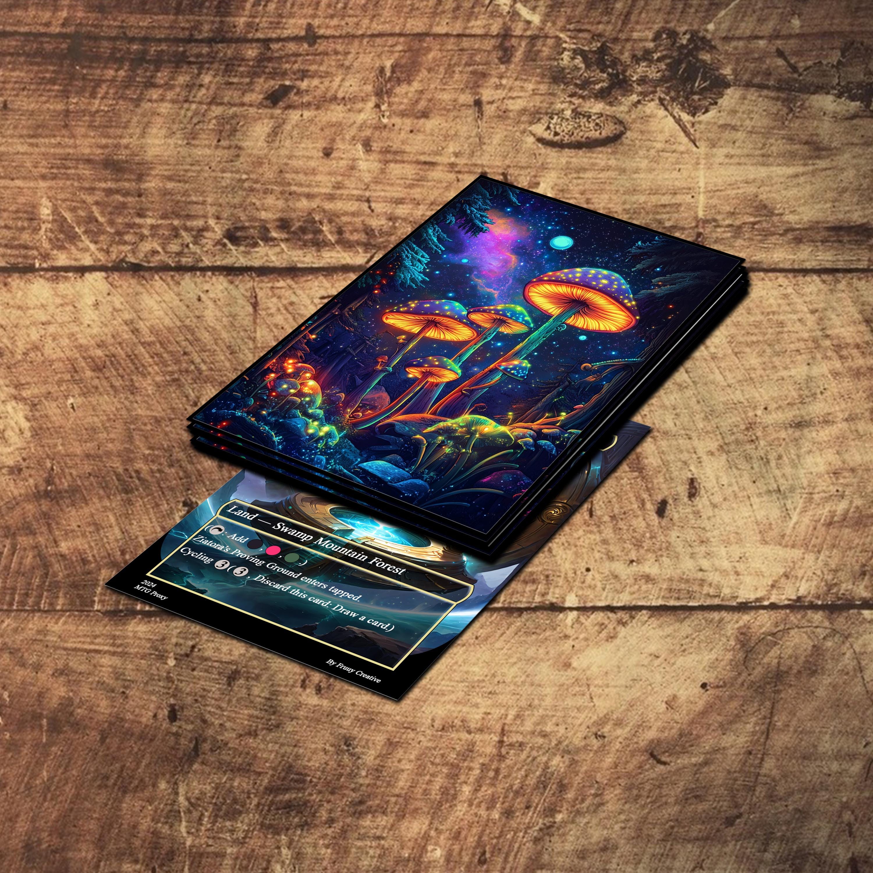 MTGカードスリーブ、MTGスリーブ、光るキノコカードスリーブ、最高品質