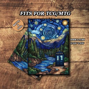MTG-kaarthoezen, MTG-hoezen mat, Travels in the Tardis-kaarthoezen, topkwaliteit en gedetailleerde magische kaarthoezen, kunstkaarthoezen