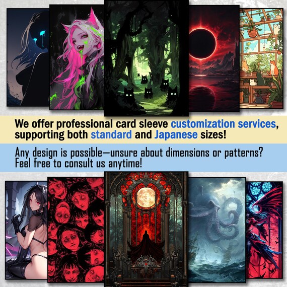 waifu card sleeves mtg 60 PCS Holographic Anime for MTG, 67mm x 92mm Top Loading Board Game Trading Card Sleeves Card Protector Compatible with TCG/PTCG Toys Each pack contains 100 TCG trading card sleeves that are 66mm x 92mm in size MTG-Sized card sleeves on the