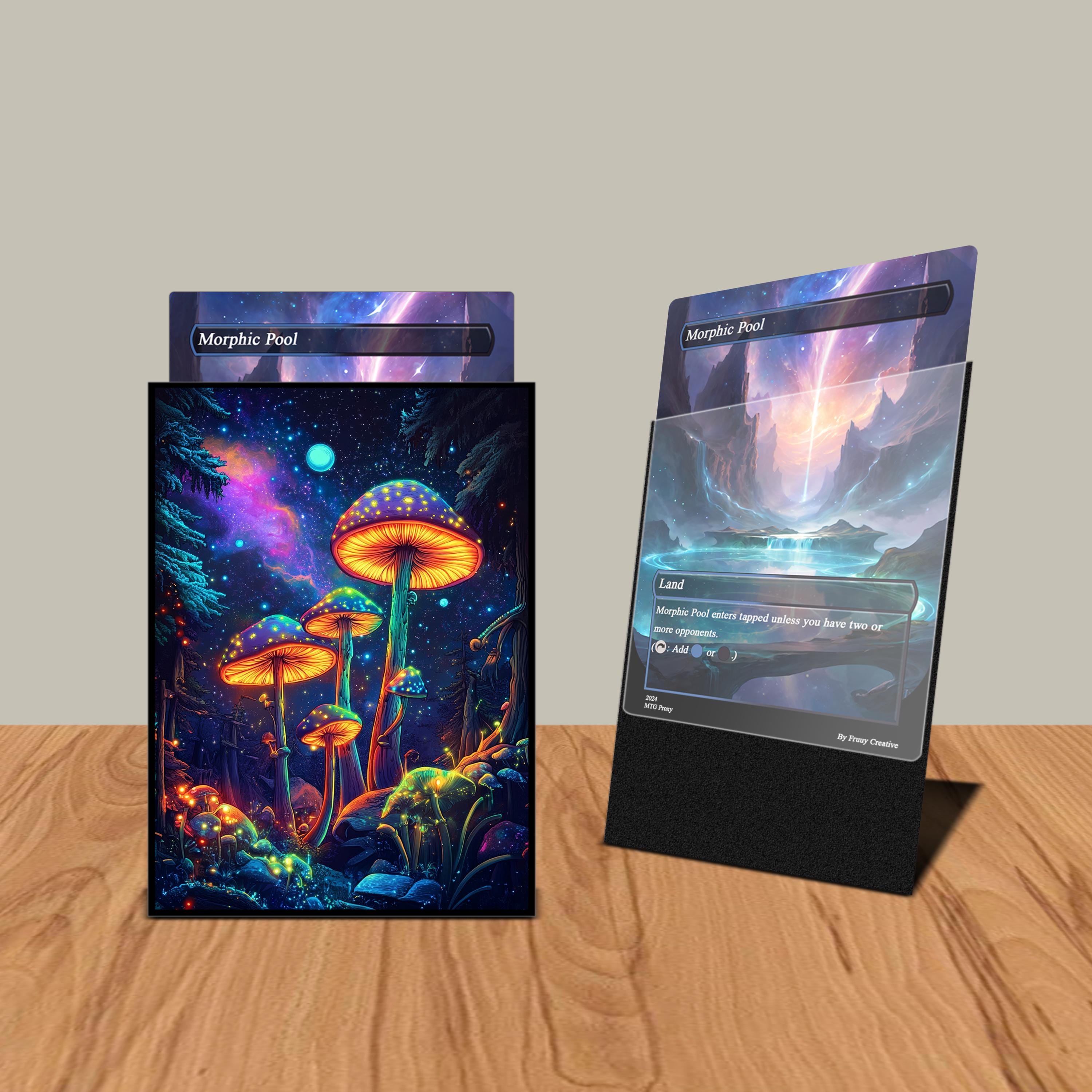 MTGカードスリーブ、MTGスリーブ、光るキノコカードスリーブ、最高品質