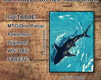 shark card sleeves Pre-Order: Frazetta Museum's Requiem of a – Frazetta Art Museum capturing the moment it leaps out of the water Ryker: Kelp: Shark vs Octopus
