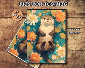 Mtg Otter Sleeves, Matte or Foil Art Card Sleeves, Gift for Gamer, Standard  Size - Etsy