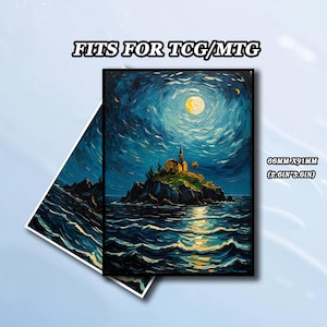 Pochettes pour cartes Mtg, pochettes pour cartes TCG, pochettes pour cartes sur le thème de l'île, pochettes pour jeux de cartes, pochettes pour cartes Magic, cadeaux pour gamers