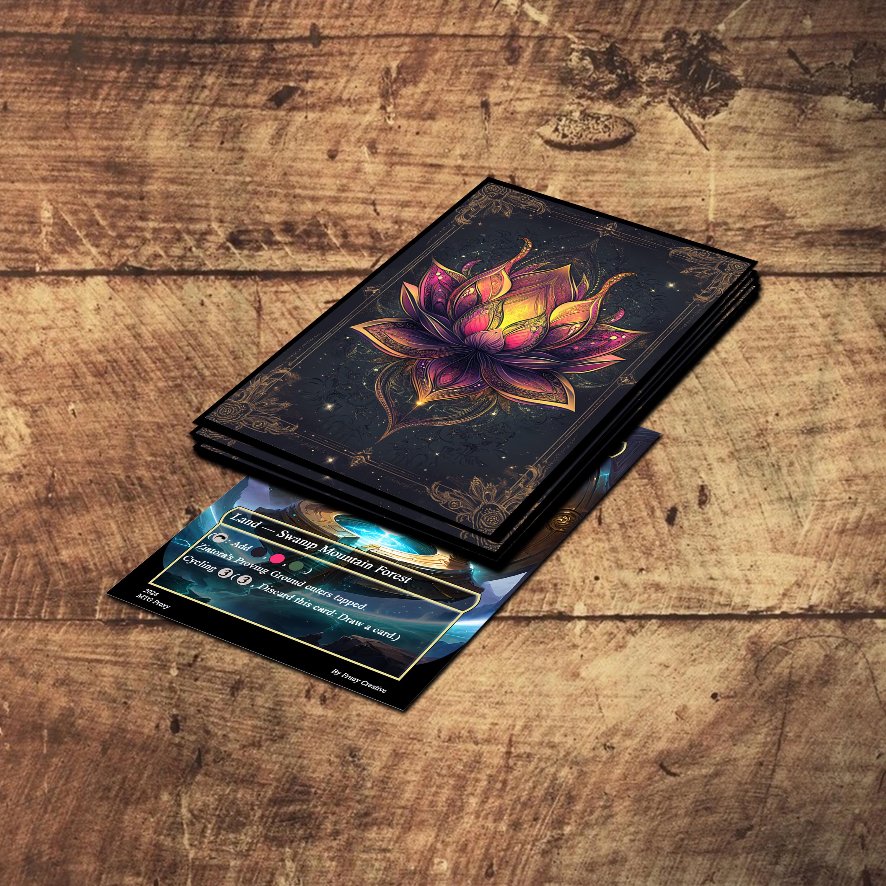 black lotus card sleeves Digital Download | Black Lotus Inspired Custom Art for MTG Sleeves | 2.5" X 3.5" JPG Art Magic the Gathering (not a Physical Product)
