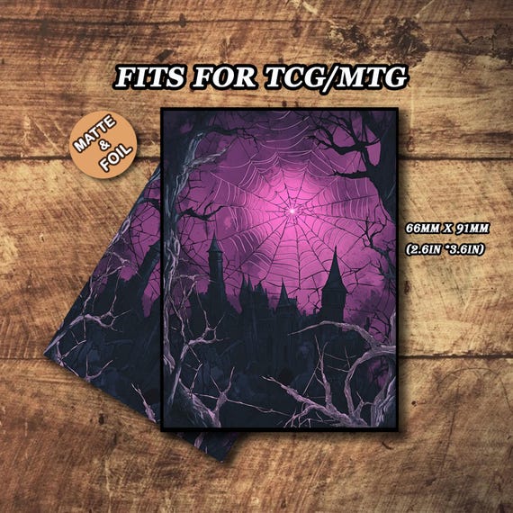 Spider Art MTG Card Sleeves - 100ct Matte, Ultra-Durable Sleeves For Standard Cards | Perfect For Intense Shuffling & Commander Decks