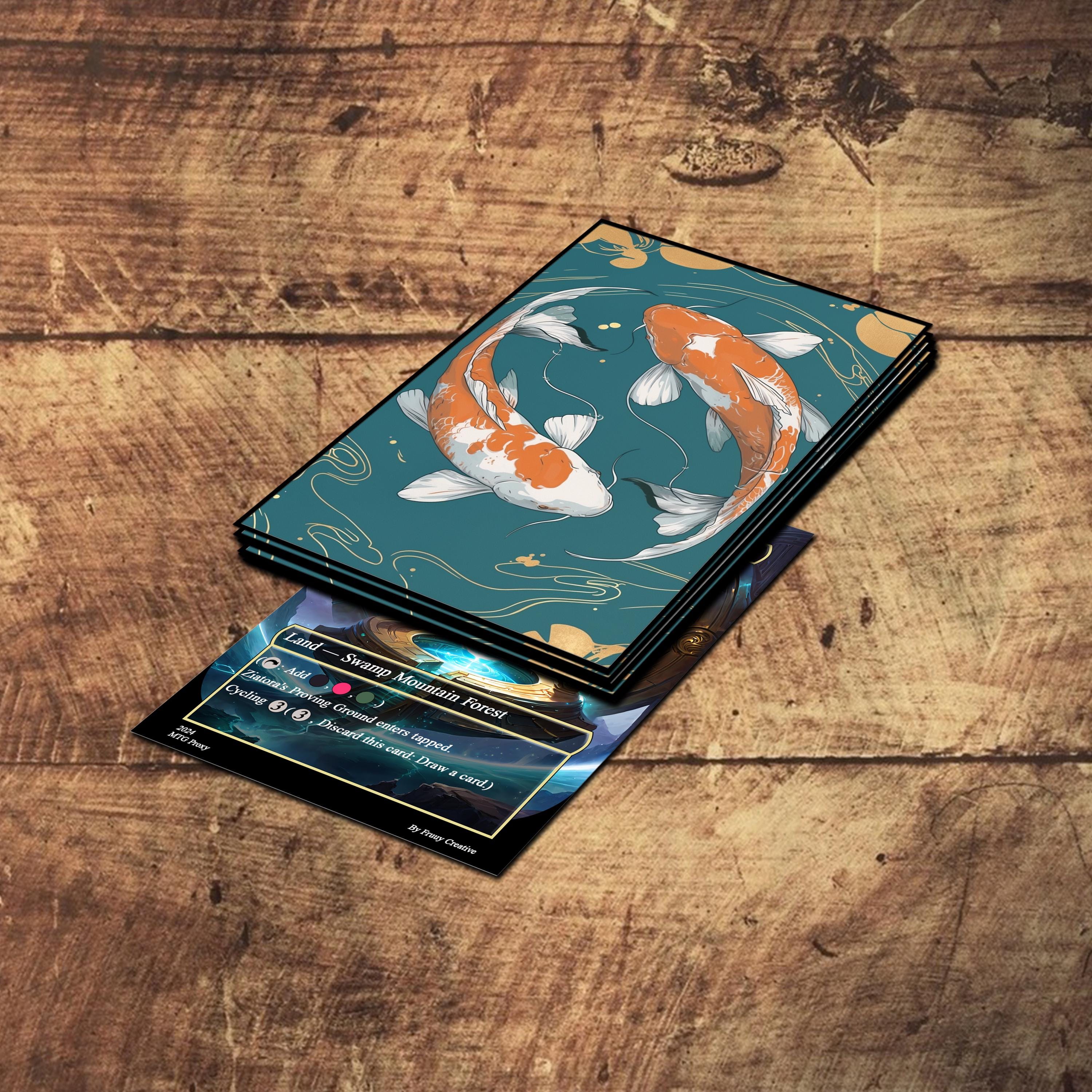 MTG Card Sleeves - Koi Blessing Theme, Standard & Japanese Size, Foil or  Matte - Etsy