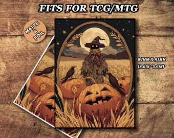 MTG カードスリーブ - 紅葉のハロウィンテーマ、標準サイズと日本