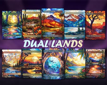 Magic MTG Gain Life Dual Lands Set (Standard / FOIL Land) ENG NM - Foto 6