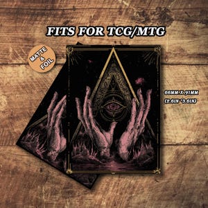 Mtg Sleeves, TCG Card Sleeve, Arcane Eye Theme Card Sleeves, Custom Card Sleeves, Magic Card Sleeve, Gifts for Gamers