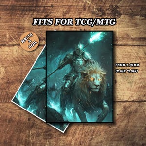 fire lion card sleeves Ravensburger Disney Lorcana TCG Featuring Scar Vengeful by Dominik Mayer | 65 Protective Sleeves for TCG Decks fire lion card sleeves Lion: