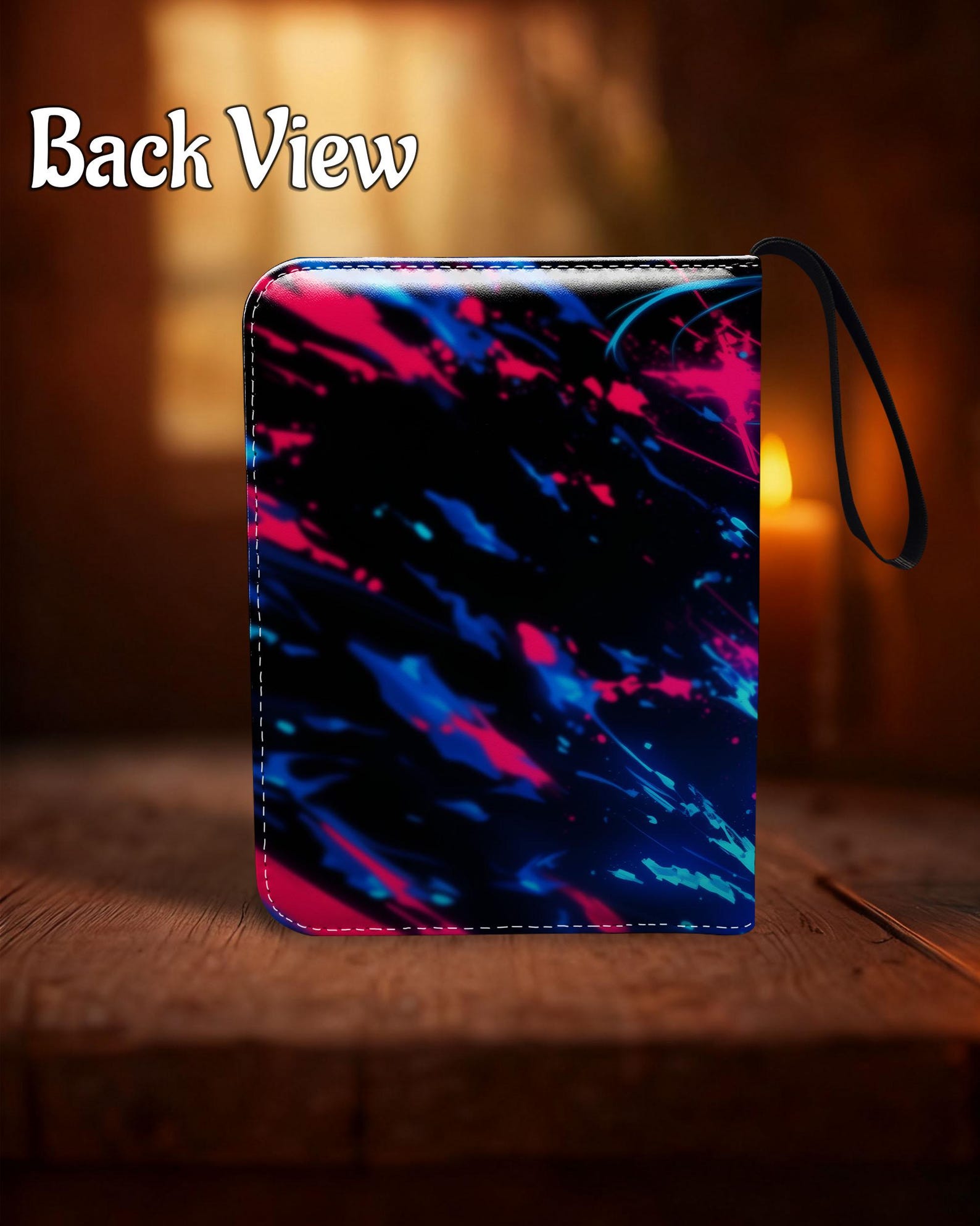 Riftbound Binder, Neon Psycho Theme, 4/9 Pocket, PU Leather Storage for ...