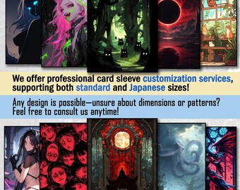 MTG Card Sleeves - Anime Dalek Theme, Standard & Japanese Size, Foil or Matte MTG Card Sleeves - Anime Dalek Theme, Standard & Japanese Size, Foil or Matte