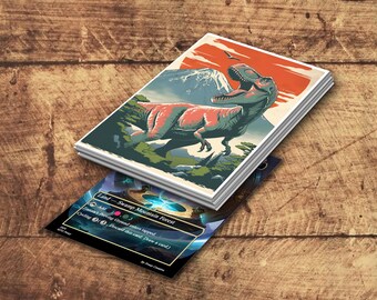 Mtg Sleeves, Roaring Dinosaur Card Sleeves, Top Quality and Detailed Art Sleeves, Magic Card Sleeve - Etsy Mtg Sleeves, Roaring Dinosaur Card Sleeves, Top Quality and Detailed Art Sleeves, Magic Card Sleeve - Etsy