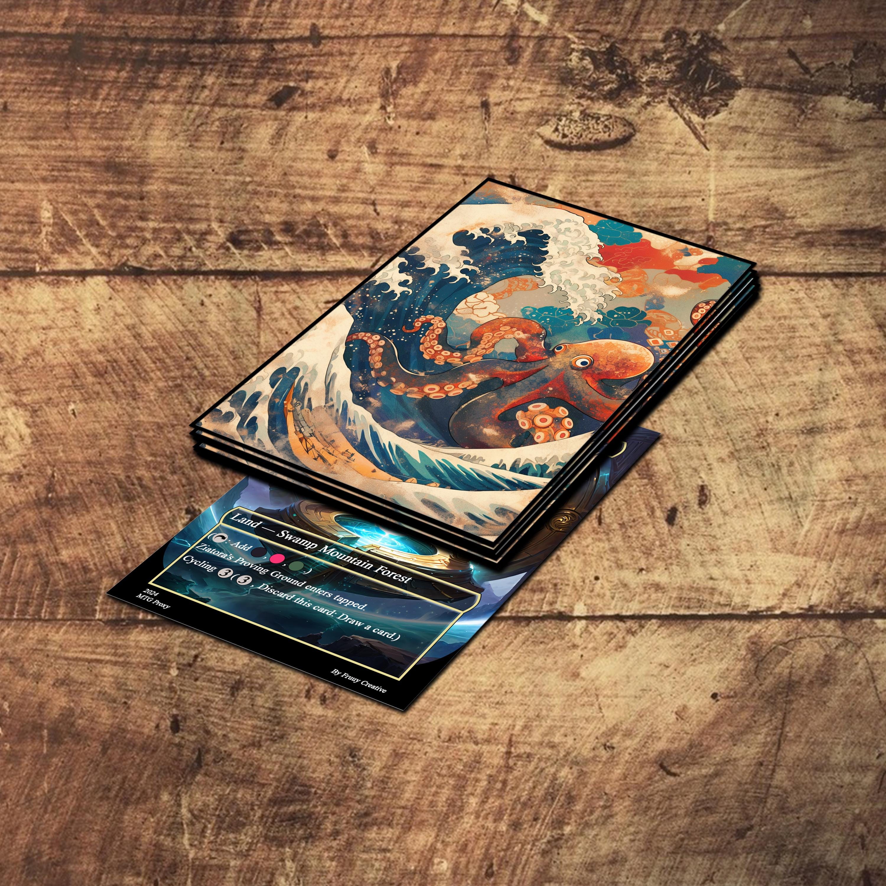MTGカードスリーブ、Undersea Secrets TCGスリーブ、マットまたは