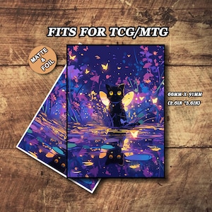 Mtg Sleeves, Lorcana Card Sleeve, Cute Cat Card Sleeves, Top Quality and Detailed Custom Art Sleeves, Magic Card Sleeve