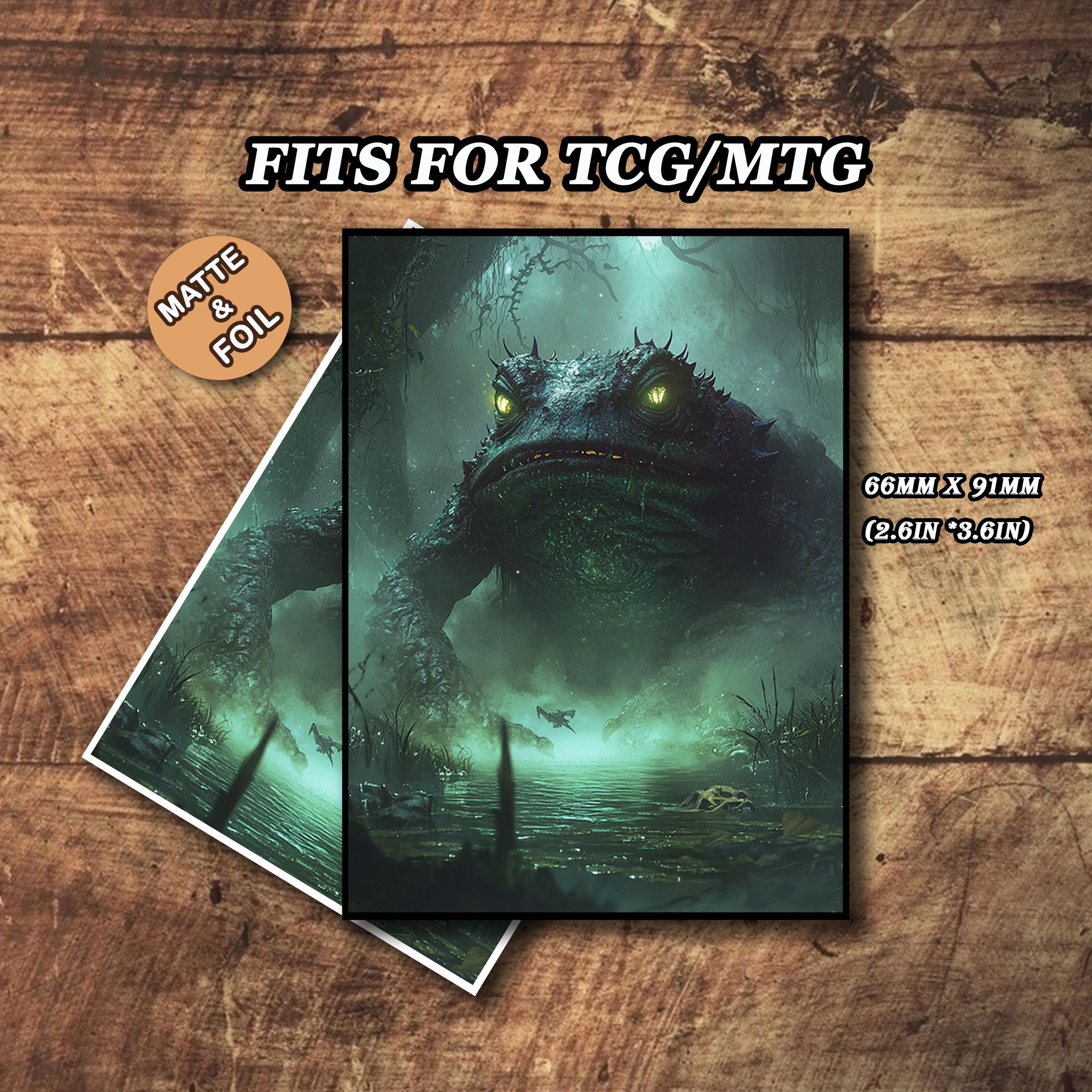 mtg hydra card sleeves (Hydra) 105ct Matte TCG Art by Ai Armor Toys & Games Double the number of +1/+1 counters on this creature MTG Sleeves, Horror Frog Card