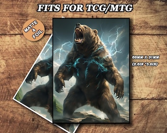 Mtg Matte Kartenhüllen, Magie, Foil/Holo, Standardgröße