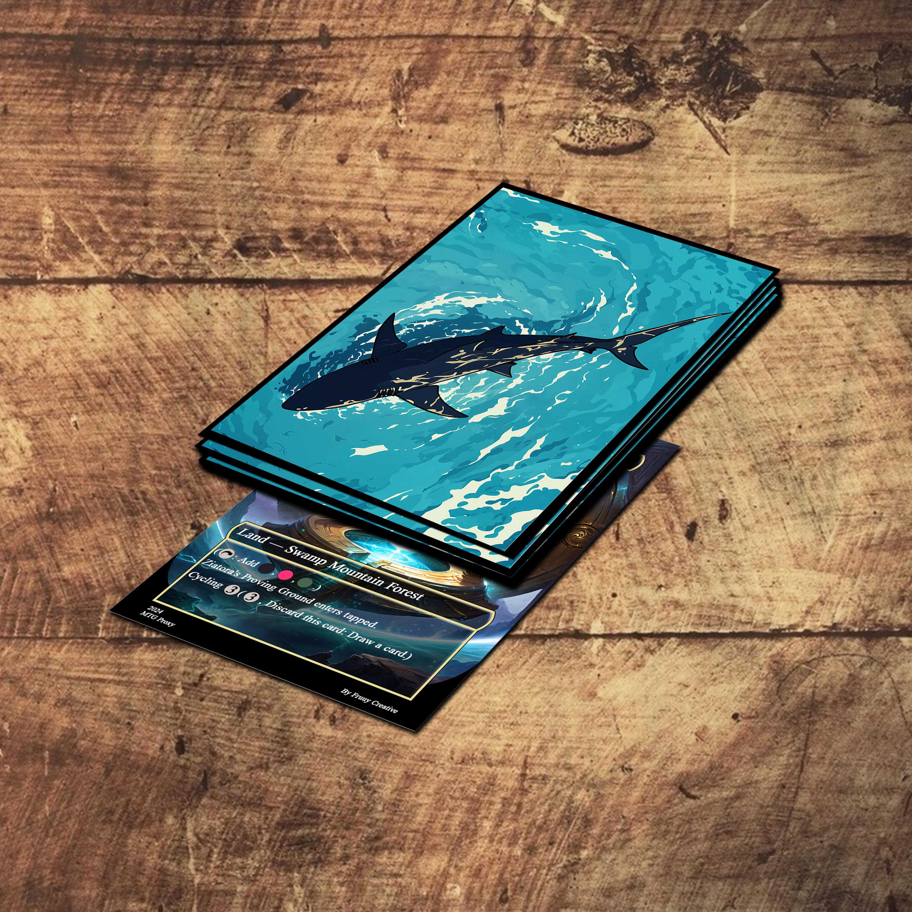 shark card sleeves Absurd Whimsical Art - Black Cat & Shark Tcg/mtg Card Sleeves,mtg  Accessories,gift for Game Enthusiasts,top Quality Magic Sleeves
