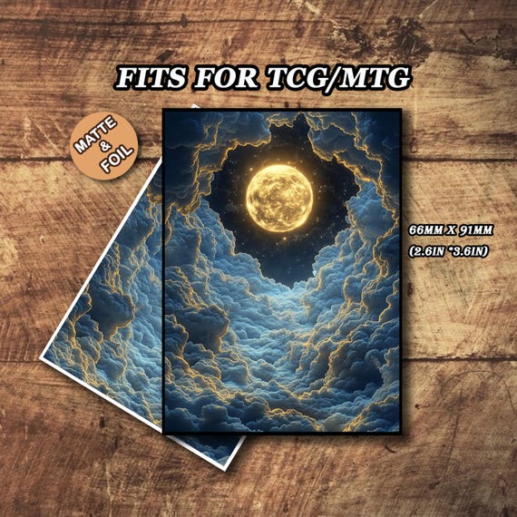 Mtg Sleeves Matte, Moon Shadow Card Sleeve, Foil/holo, Gamer Gift, Standard  Size - Etsy Israel