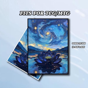 MTG-kaarthoezen, Starlight Lotus-kaarthoes, topkwaliteit en gedetailleerde kunsthoezen, aangepaste kaarthoes voor MTG-proxy, cadeau voor gamer