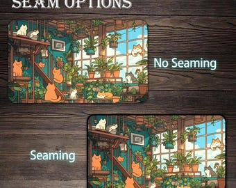 MTG プレイマット、イラスト猫カスタムプレイマット、ゾーン付き TCG