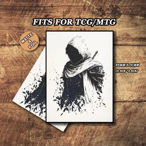 Mtg Card Sleeves, Mtg Sleeves Matte, Phantom Assassin Card Sleeves, Top Quality and Detailed Magic Card Sleeve, Art Card Sleeves