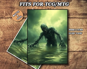 Swamp Zombie MTG Card Sleeves: Matte Finish, Universal Fit