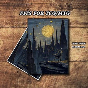 Mtg Card Sleeves, TCG Card Sleeve, Lonely Traveler Theme Card Sleeves, Custom Card Sleeves, Magic Card Sleeve, Gifts for Gamers