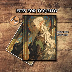 Mtg-kaarthoezen, Mtg-hoezen mat, kaarthoezen met thema Forest Sprite, topkwaliteit en gedetailleerde magische kaarthoezen, kunstkaarthoezen