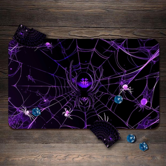 MTG Playmat, Spider Curse Custom Play Mat, TCG Playmat With Zones