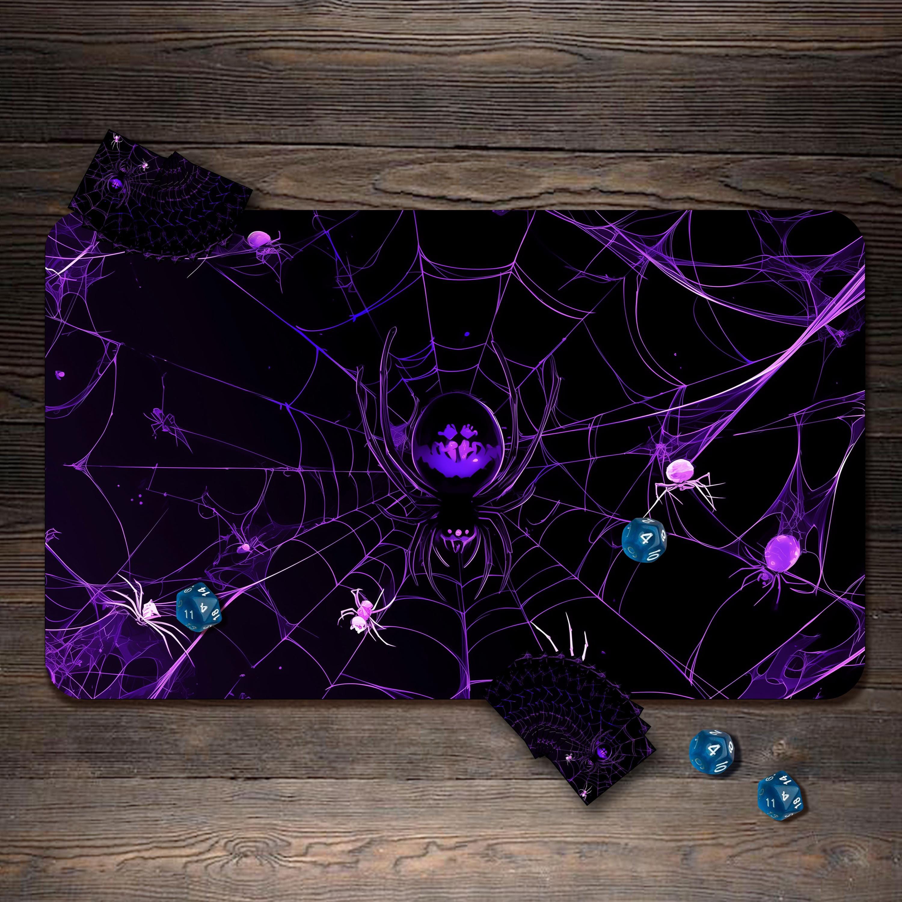 MTG Playmat, Spider Curse Custom Play Mat, TCG Playmat With Zones