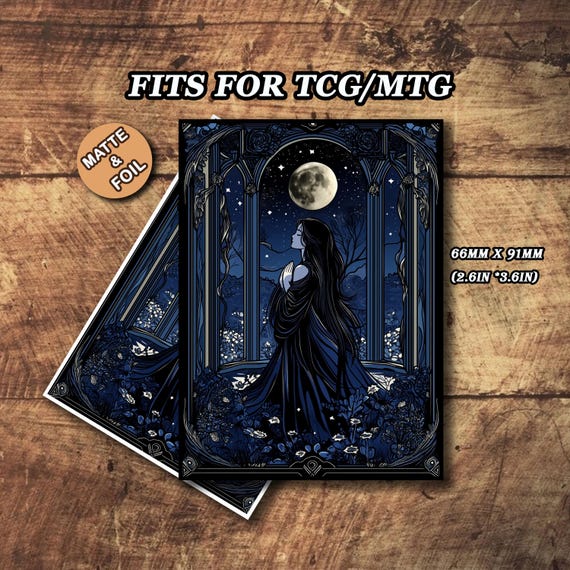 Mtg Card Sleeves, Lunar Princess Lorcana Sleeves, Foil/matte, Standard Size  - Etsy Australia
