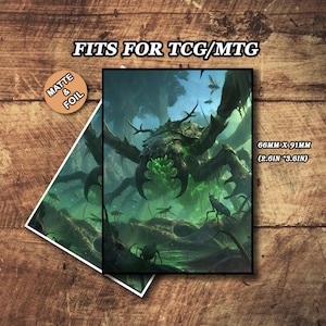 Pochettes pour cartes mates mates, Pochettes pour cartes sur le thème Swarm Dominion, Pochettes pour cartes détaillées et de qualité supérieure, Pochettes pour cartes magiques