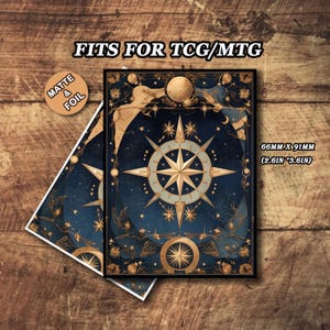 Capas para cartas Mtg Matte, capas para cartas temáticas de mapas estelares antigos, capas Mtg de alta qualidade e detalhes, capas para cartas mágicas