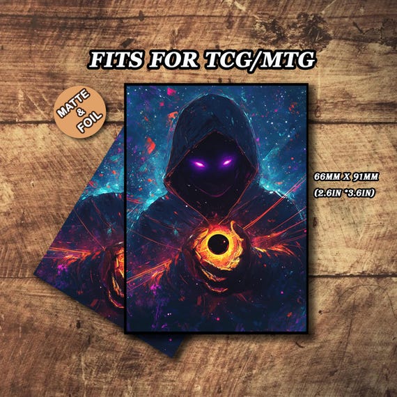 Mtg Card Sleeves, Shadow Mage Magic Card Sleeve, Matte or Foil, 66x91 Mm -  Etsy