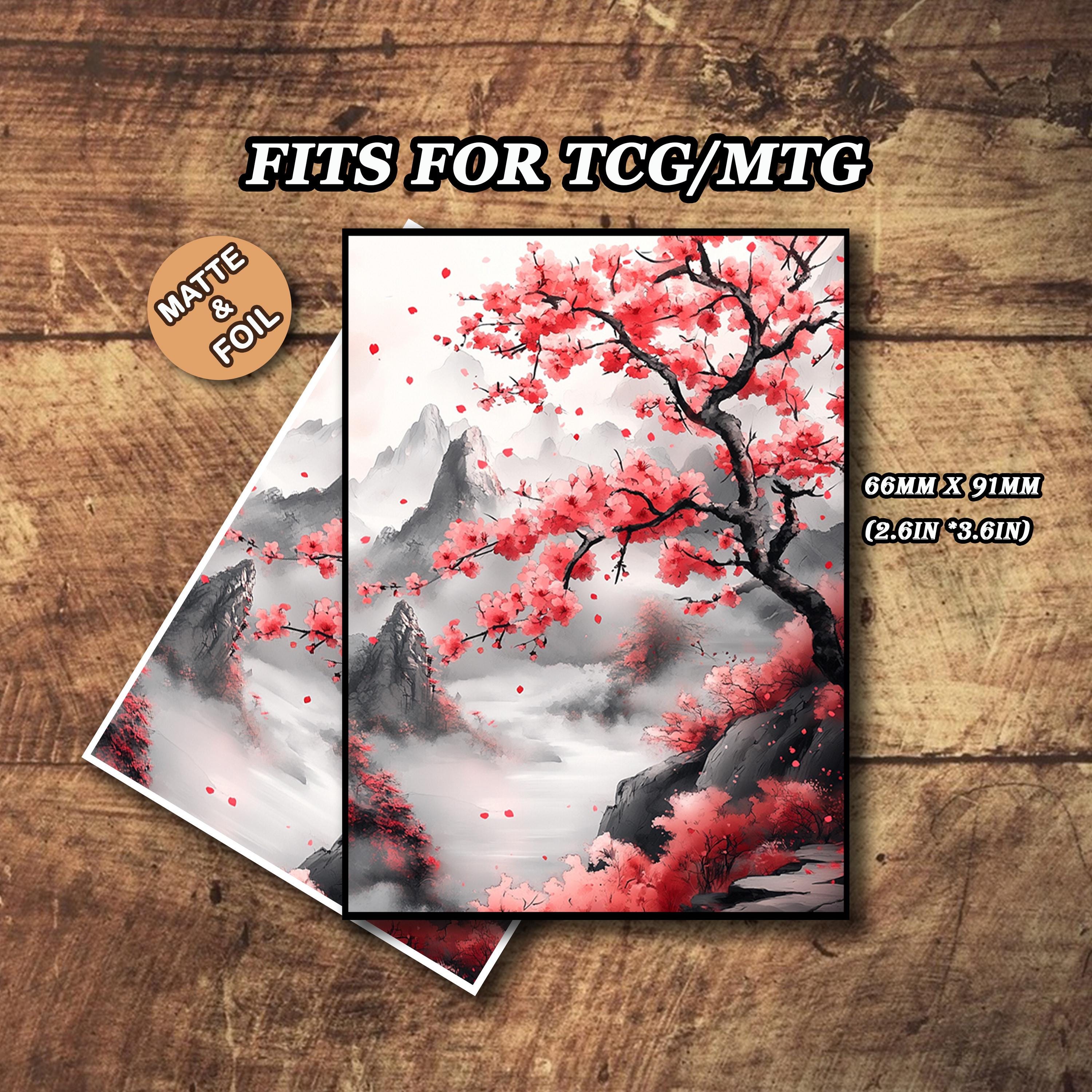 cherry blossom card sleeves (Cherry Blossom) 100% Hand-Drawn 100ct Textured Matte TCG/MTG Pixel Art by Realm Guard : Toys & Games Pokémon Cherry Blossom - Deckbox –