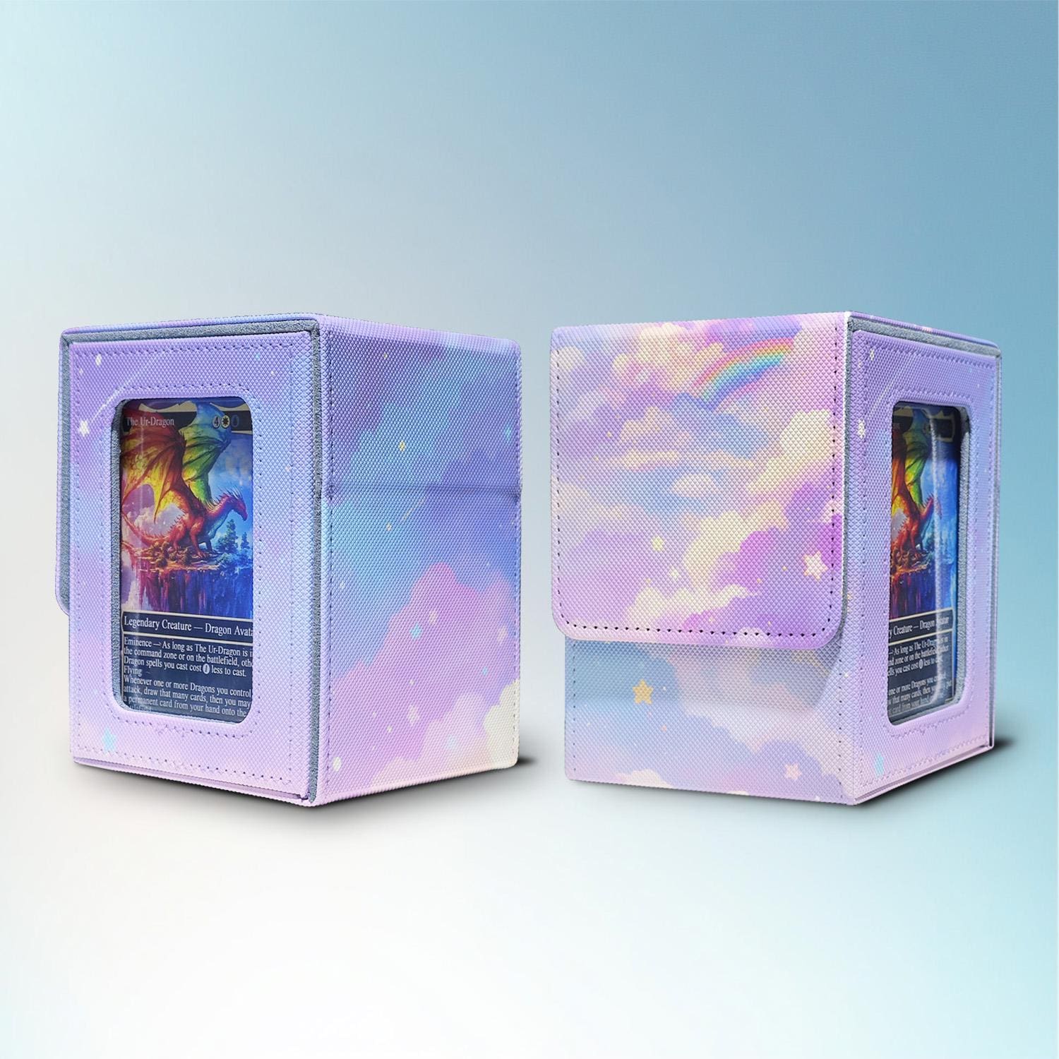 MTG Deck Box With Commander Display, Holds 100+ Sleeved Cards, PU