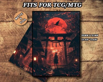 japanese art card sleeves Hokusai Forest MTG Sleeves: Japanese Art, Durable Card Protection (100+)