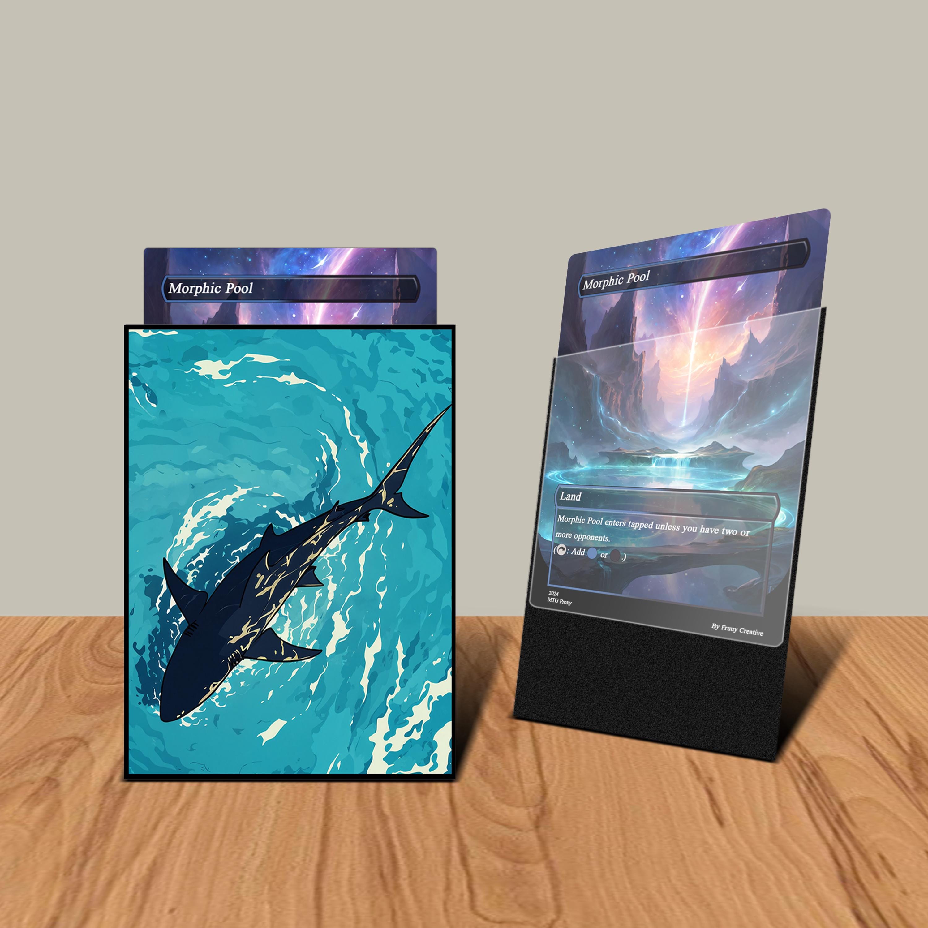 shark card sleeves 50 MTG Standard Card Sleeves to Protect your Deck