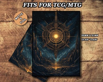 MTG Card Sleeves - Purple Lotus Theme, Standard & Japanese Size