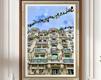 Paris Street Photography Print: Urban Architecture, Festoons (Digital Download)
