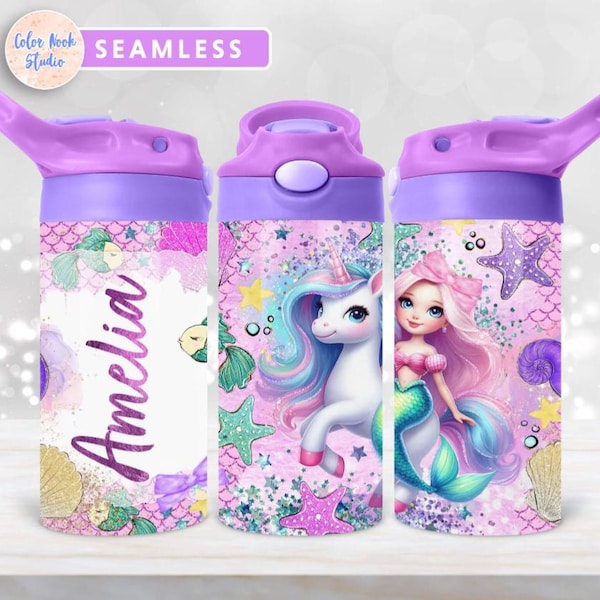 Mermaid Kids Water Bottle