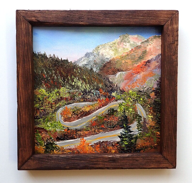 Wasatch Autumn Colors Framed Original Oil Painting Big